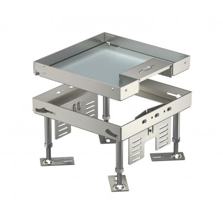 Cassetta livellabile con uscita cavo laterale RKSN, acciaio inox 105 | 150 | 20 | 105 | 4