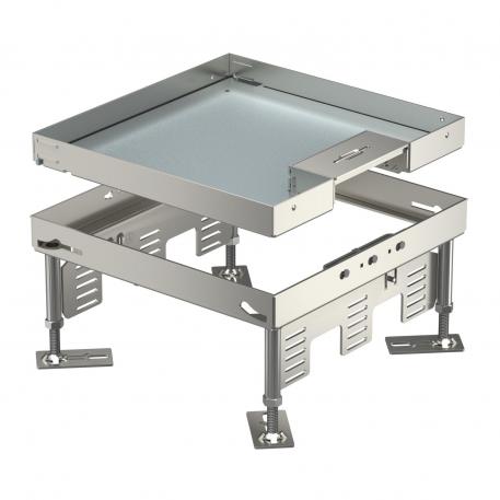 Cassetta livellabile con uscita cavo laterale RKSN, acciaio inox 110 | 155 | 25 | 110 | Uscita cavi orientabile | 9