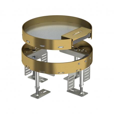 Cassetta livellabile con uscita cavo laterale RKSR, ottone