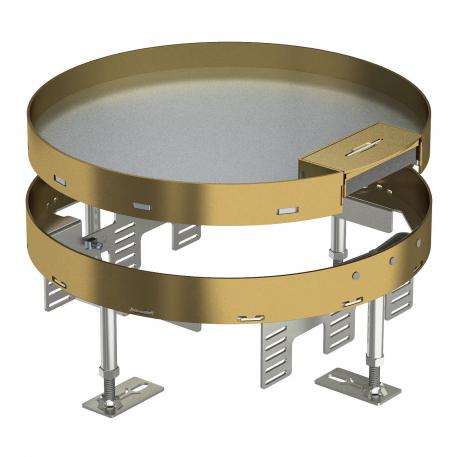 Cassetta livellabile con uscita cavo laterale RKSR, ottone