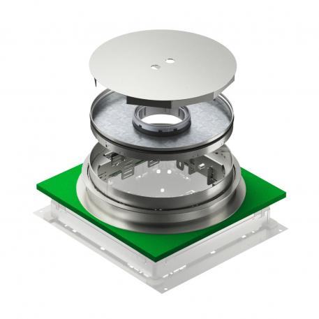 Cassetta livellabile per tubo, RKFNUZD3, acciaio inox