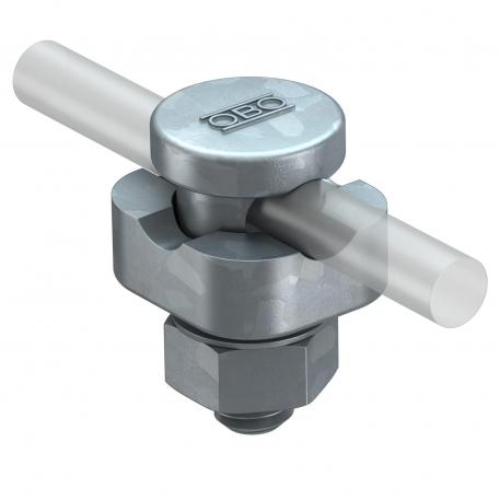 Connettore a croce per picchetti di messa a terra 18-20mm, 4xM8