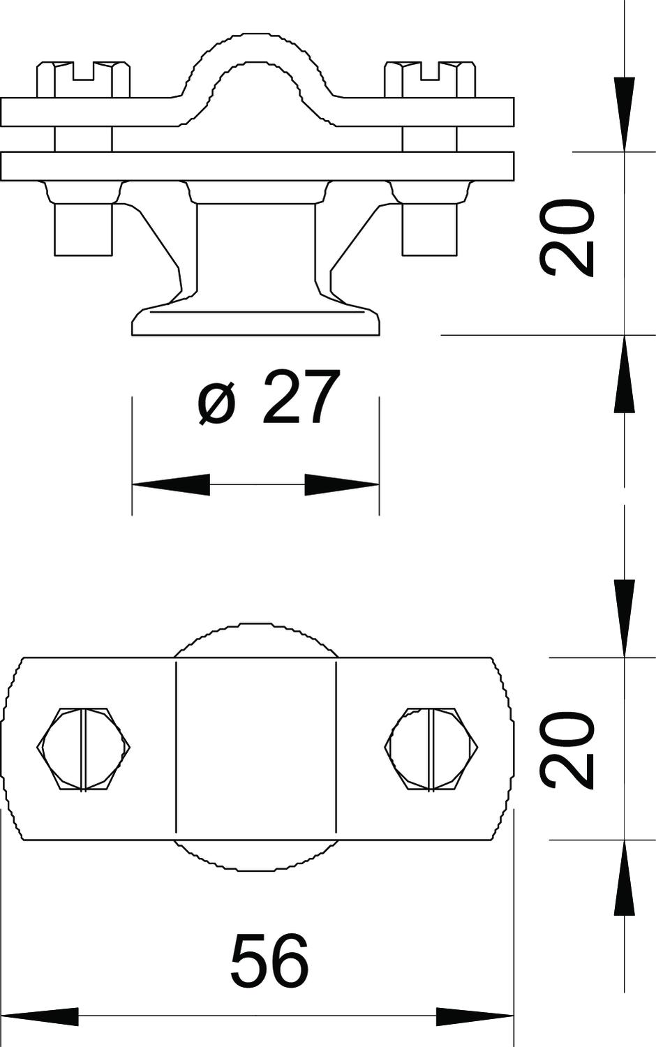 Morsetto Isofonico In Metallo Rinforzato Diametro 197-200 - CELO